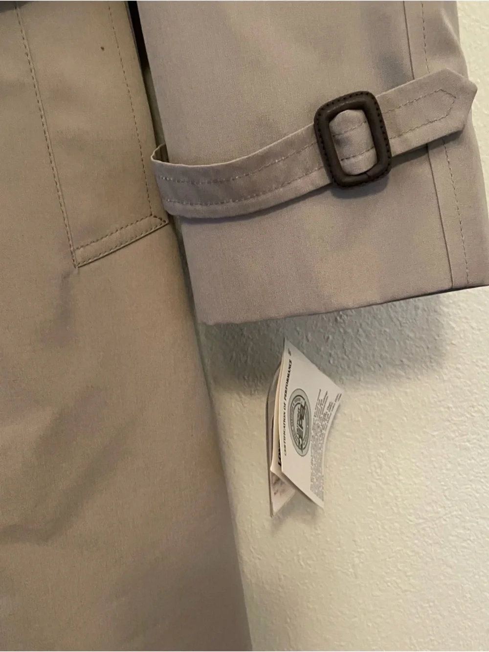 Vintage‎ London Fog Douglas Trench Coat Men’s 42 Reg Tan/Khaki NWT Made In USA
